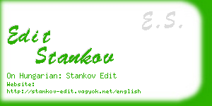 edit stankov business card